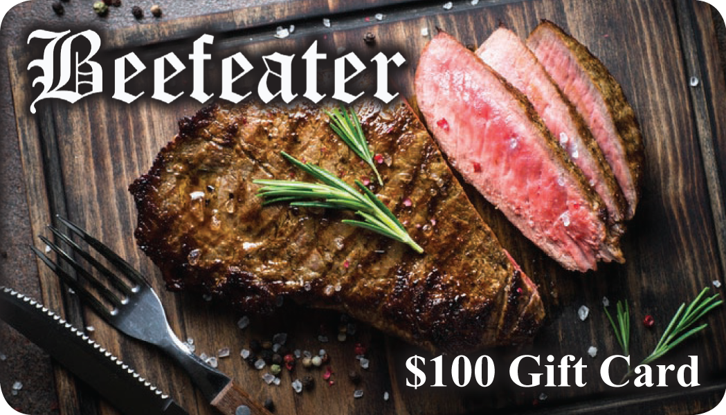 $100.00 Beefeater Gift Card